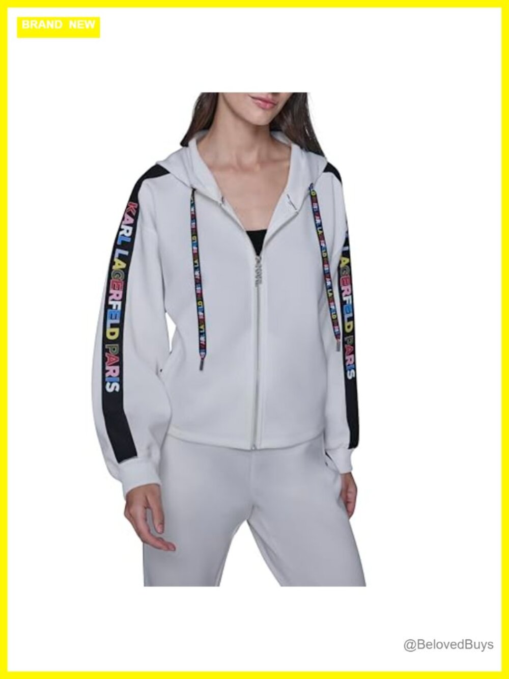 Athleisure Sporty Logo Jacket Long Sleeve Track Activewear Layer Warm
